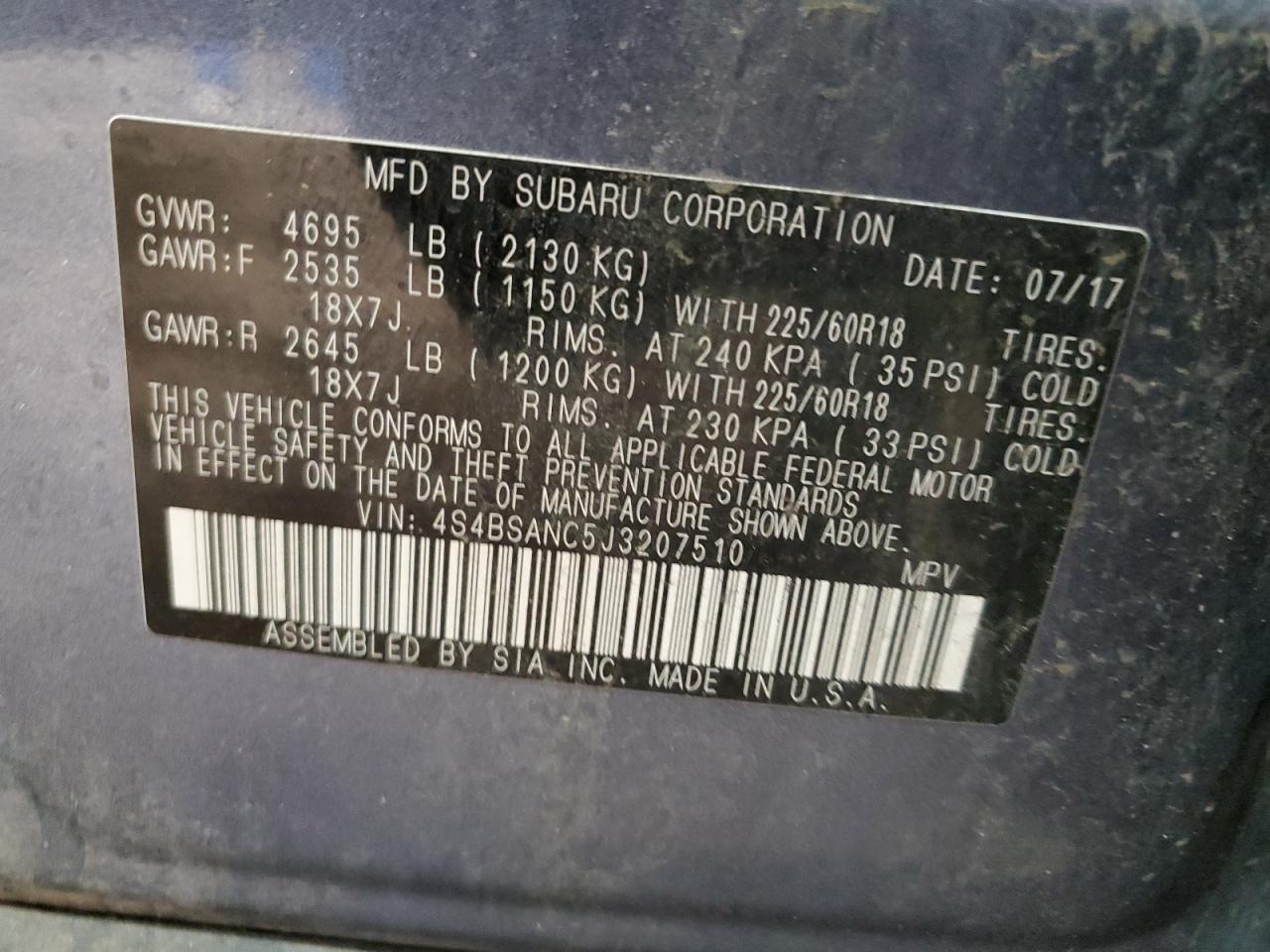 Subaru Outback 2.5i Limited Image 10